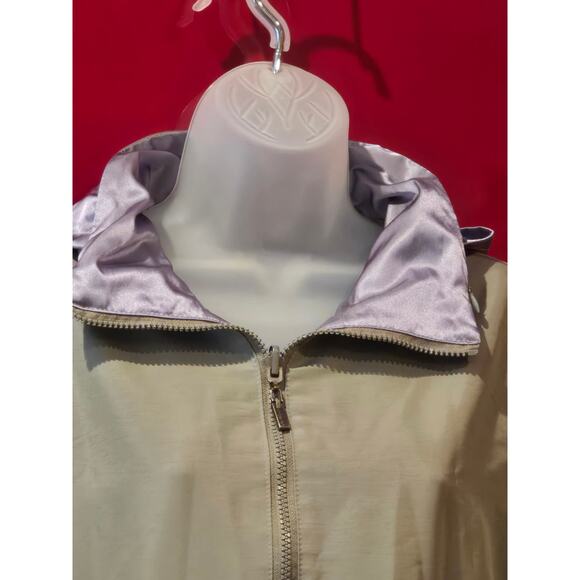 Mycra Pac Now Jacket Women's Small Reversible Hood Raincoat Jacket Purple Green - Picture 2 of 10